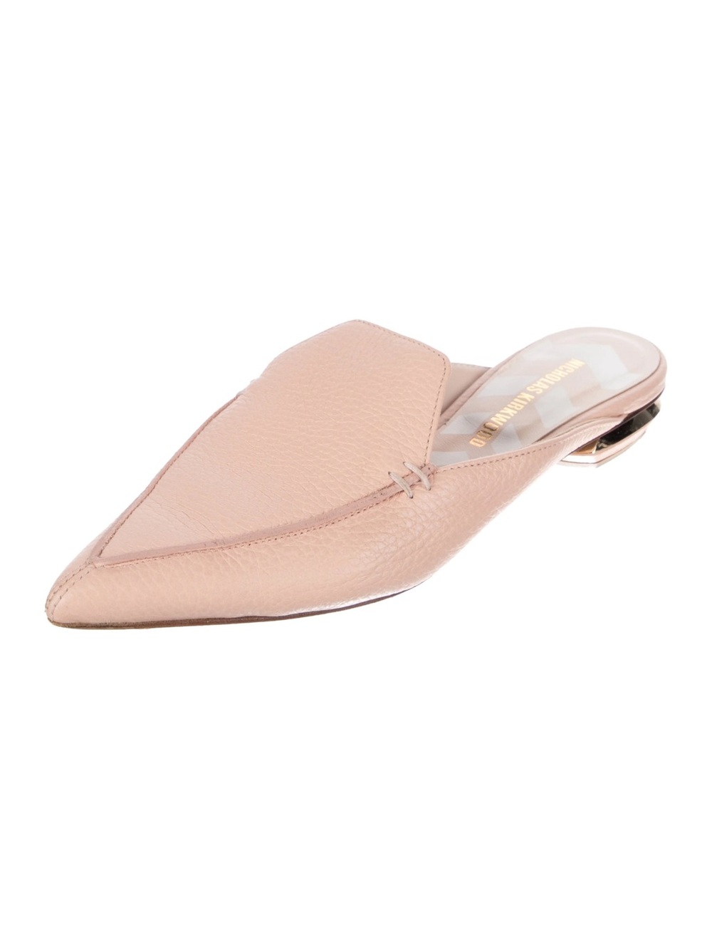 Nicholas Kirkwood Leather Pink Mules